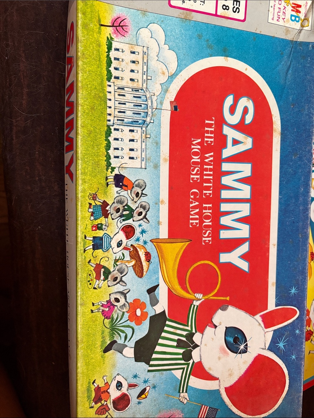 Sammy The White House Mouse Game Board - Retro Children's Home Game 1970 ‘s